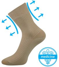 Pánské ponožky s extra volným lemem - 1 pár Viktor Boma béžová