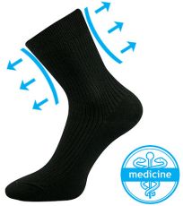 Pánské ponožky s extra volným lemem - 1 pár Viktor Boma černá