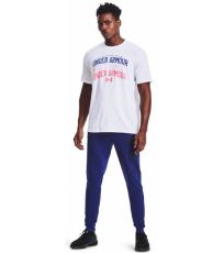 Pánské triko MULTI COLOR COLLEGIATE SS Under Armour White