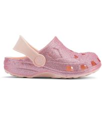 Dětské sandály LITTLE FROG COQUI Candy pink glitter