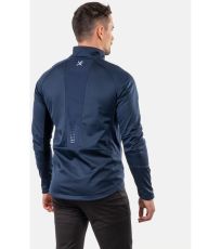 Pánská větruodolná softshellová bunda VALTARI KLIMATEX temně modrá