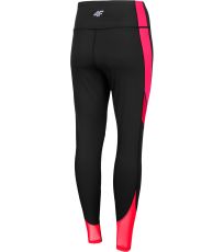 Dámské sportovní legíny H4L22-SPDF015 4F DEEP BLACK