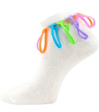 Vtipné slabé ponožky - 3 páry Desdemona Boma bílá