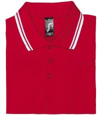 Pánské polo triko PASADENA SOĽS Red / White