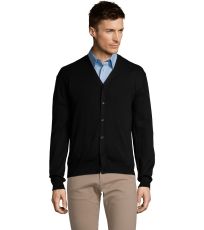 Pánský svetr na knoflíčky GOLDEN MEN SOĽS Černá