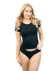 Dámské triko s krátkým rukávem 08027P GINA černá