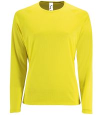 Dámské funkční triko dlouhý rukáv SPORTY LSL SOĽS Neon yellow