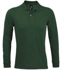 Pánské polo triko dlouhý rukáv PERFECT LSL SOĽS Bottle green