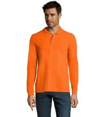 Pánské polo triko dlouhý rukáv PERFECT LSL SOĽS Orange