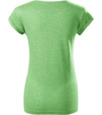 Dámské triko FUSION Malfini zelený melír