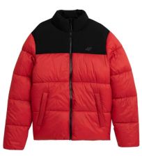Pánská prošívaná bunda Pánská bunda 4F KUMP009 H4Z21 62S RED červená 4F